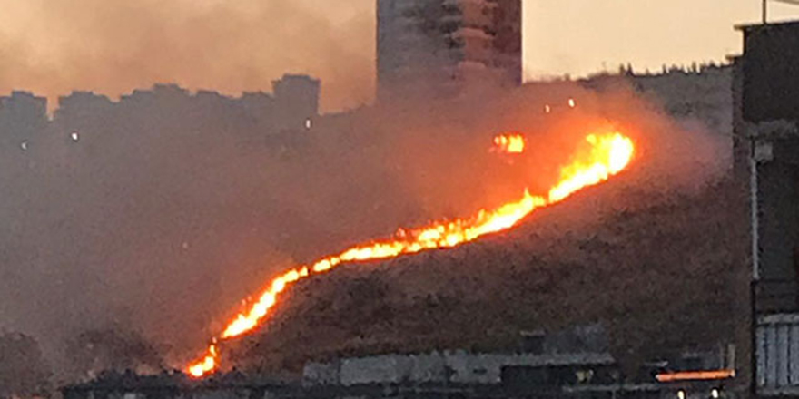 İzmir'de korkutan alevler