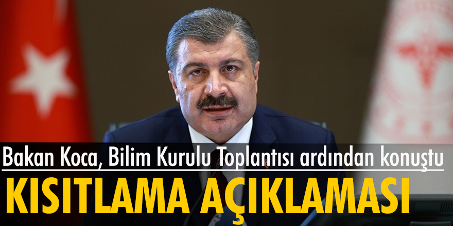 Bakan Koca açıklamalarda bulundu