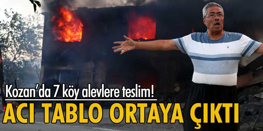 Adana Kozan'da acı tablo ortaya çıktı!