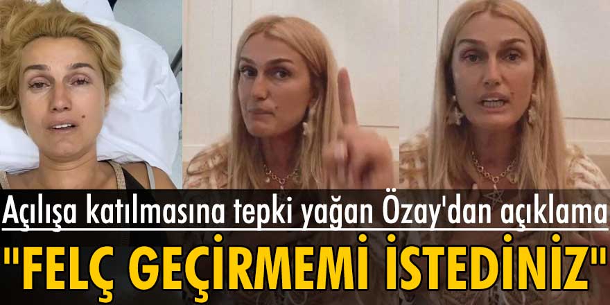 Açılışa katılmasına tepki yağan Tuğba Özay'dan açıklama: Felç geçirmemi istediniz