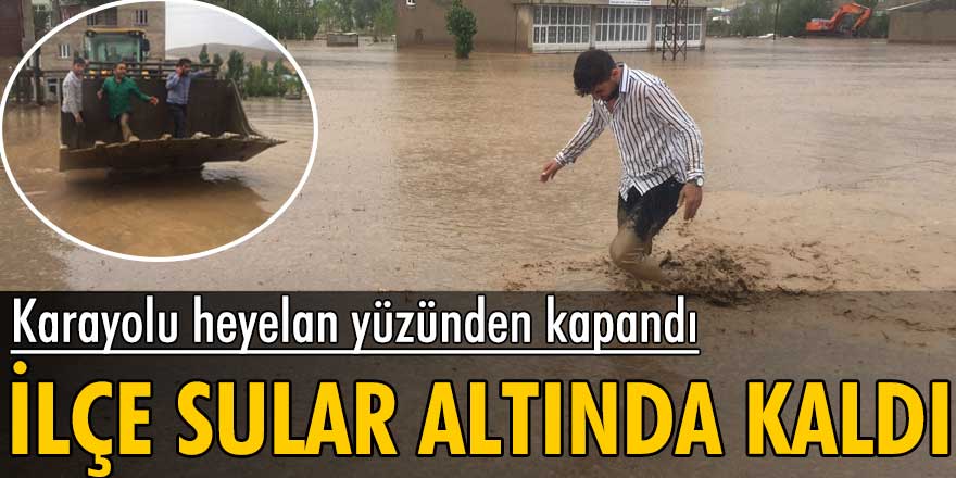 Karayolu heyelan yüzünden kapandı! Yüksekova sular altında