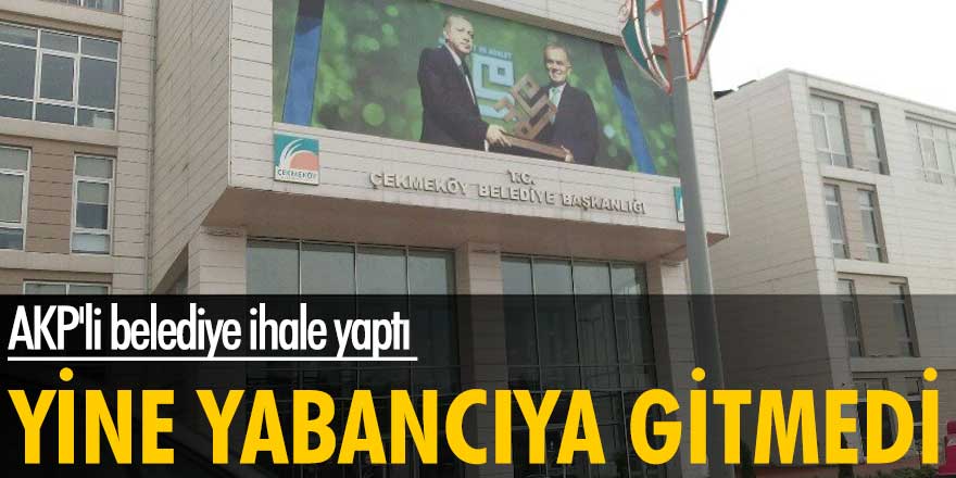 AKP’li belediyenin ihalesi yine o şirkete gitti