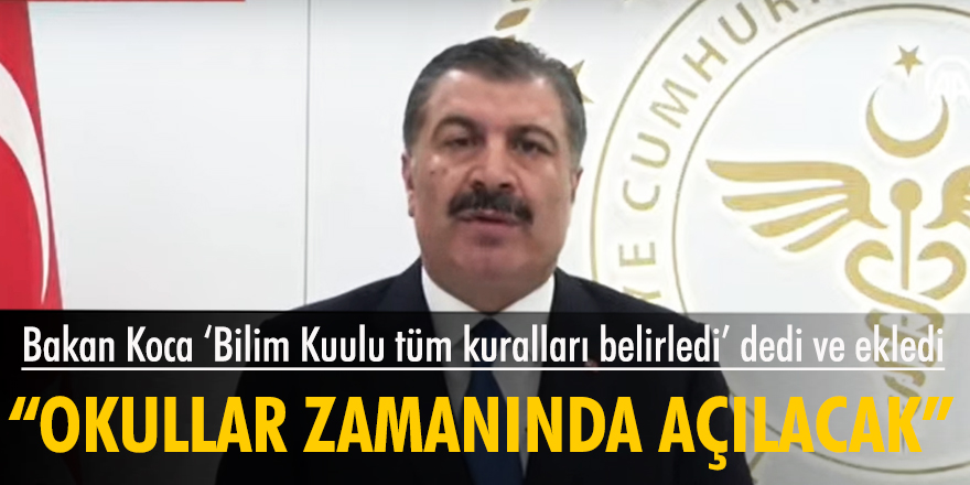 Sağlık Bakanı Koca açıklamalarda bulundu