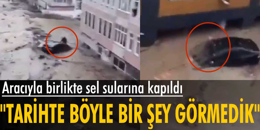 Kastamonu Cide'de bir kişi aracıyla birlikte suya kapıldı