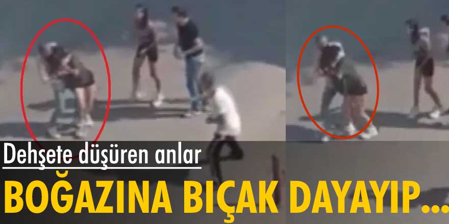 Bursa’da dehşete düşüren anlar! Boğazına bıçak dayayıp kaçırmaya çalıştı