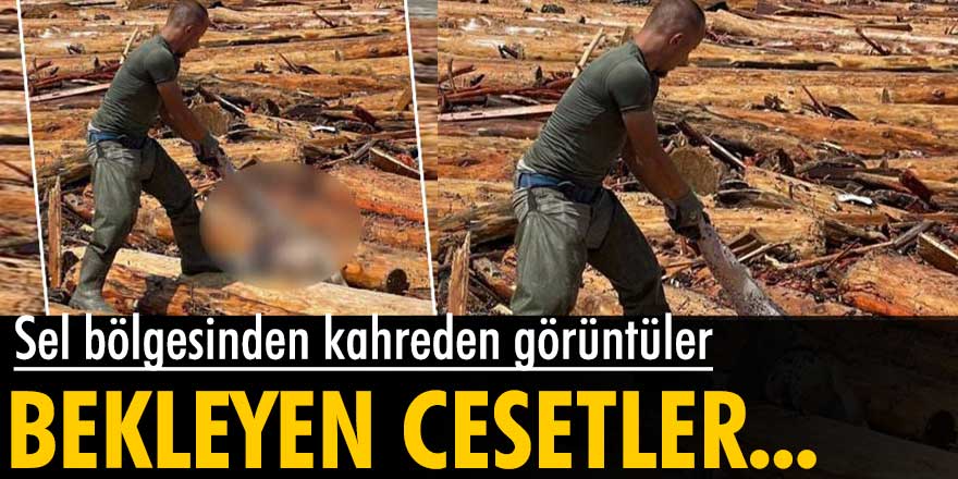 Kastamonu'da meydana gelen sel bölgesinden şoke eden görüntüler