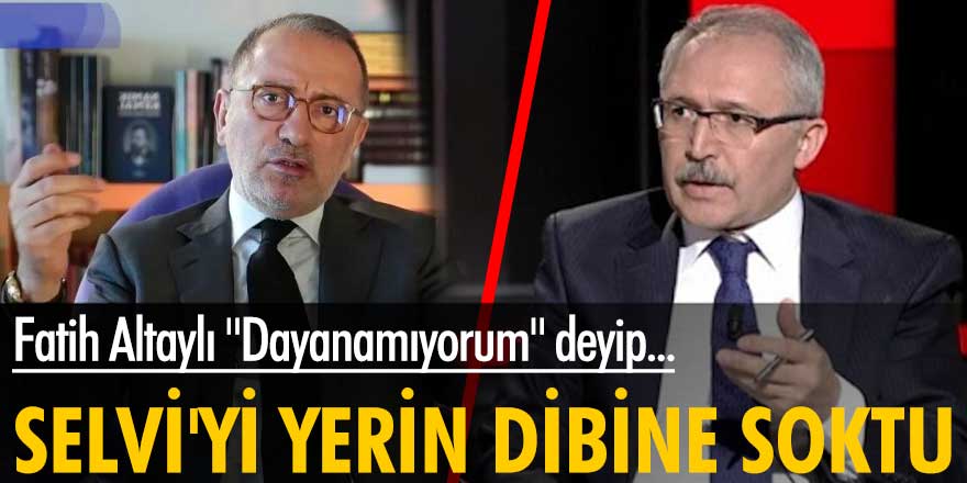 Habertürk yazarı Fatih Altaylı, Hürriyet yazarı Abdulkadir Selvi'ye ağır ifadelerle yüklendi
