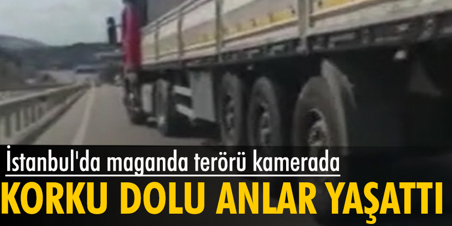 İstanbul'da maganda terörü kamerada: Aileye korku dolu anlar yaşattı