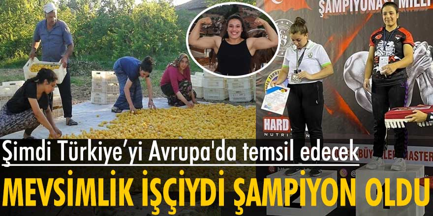 Gülistan Güner, mevsimlik işçiydi şampiyon oldu