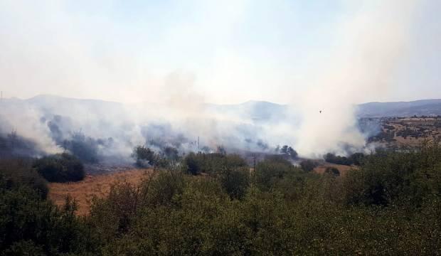 Kula'da makilik yangını söndürüldü