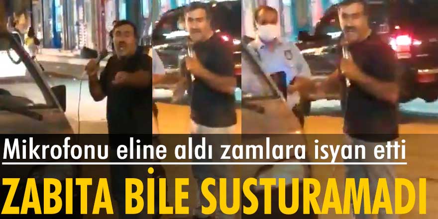 Ağrı’da bir vatandaş, mikrofonu eline aldı zamlara isyan etti