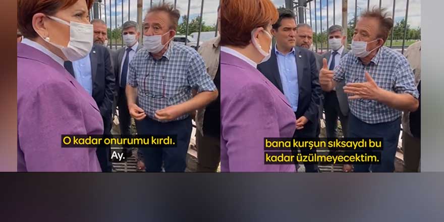 Akşener’in yanına gelen vatandaş isyan etti