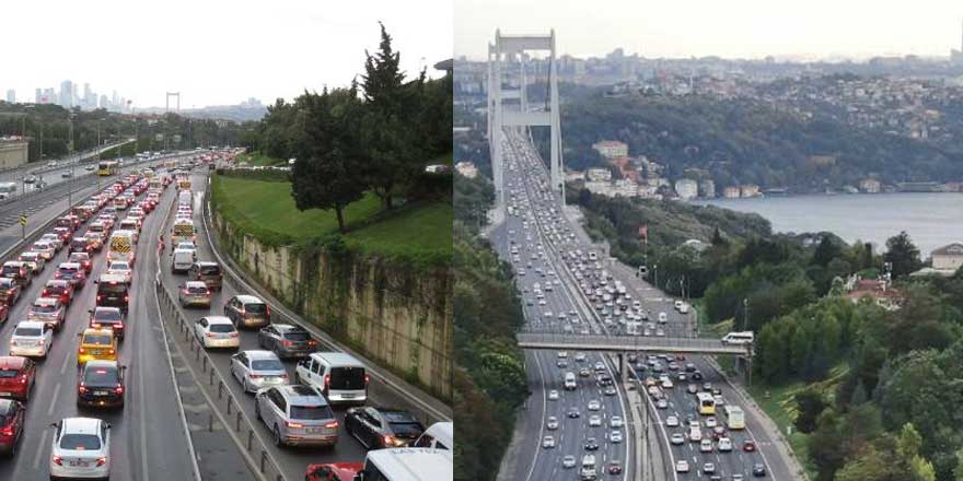 Okullar açıldı, toplu taşıma araçları doldu taştı... Trafik kilitlendi