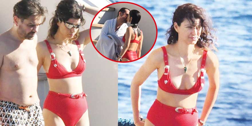 Beren Saat ile Kenan Doğulu'nun teknede tatil keyfi