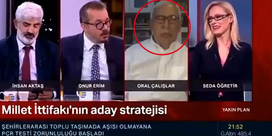 Posta Gazetesi yazarı Oral Çalışlar canlı yayında uyuyakaldı