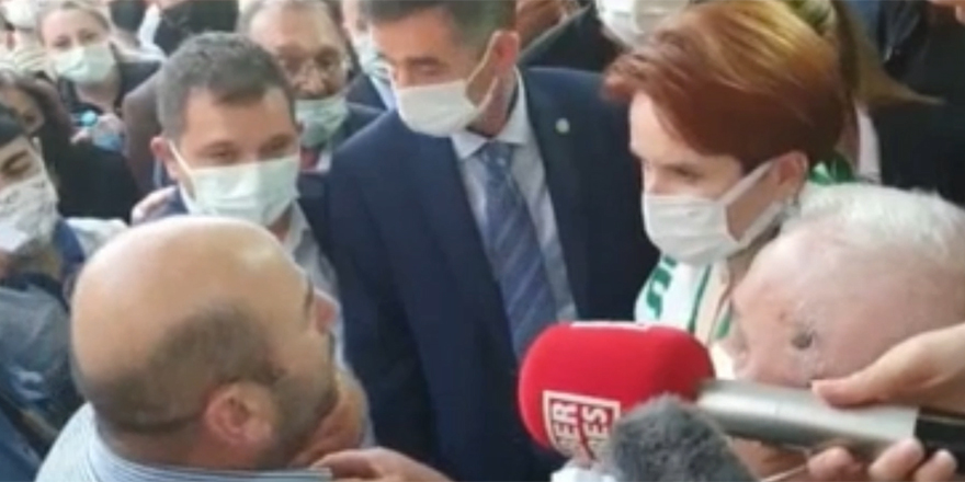 AKP'liyim diyen yurttaş Meral Akşener'e ağlayarak anlattı