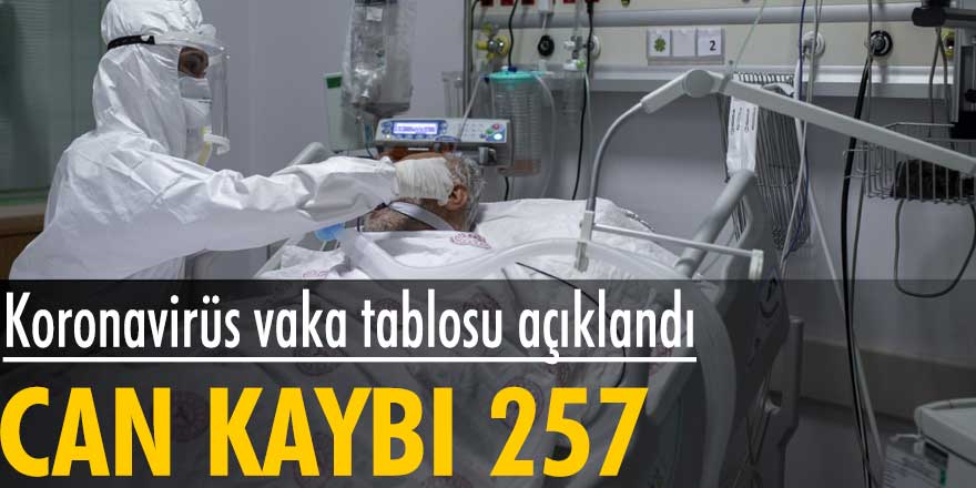 Koronavirüs vaka tablosu açıklandı: 257 kişi hayatını kaybetti