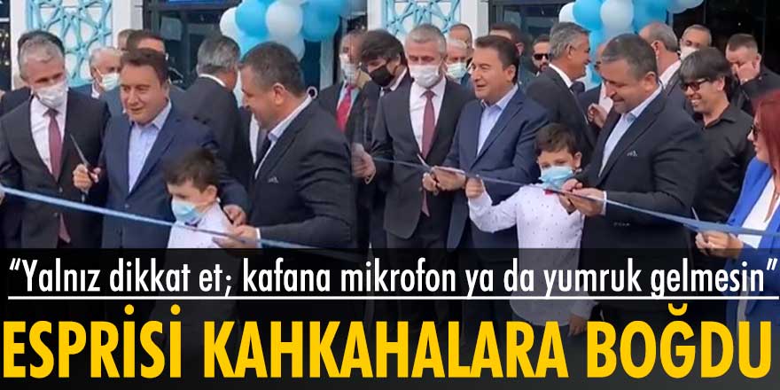 Ali Babacan'ın açılışta yaptığı espri kahkahalara boğdu