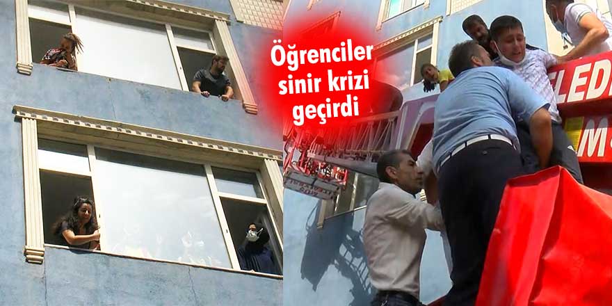 Muş’ta 6 katlı binada can pazarı! Öğrenciler mahsur kaldı