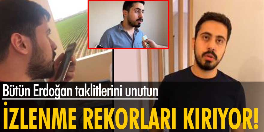 Muhammed Nur Nahya isimli üniversite öğrencisinin Erdoğan'ı taklitleri izlenme rekoru kırıyor!