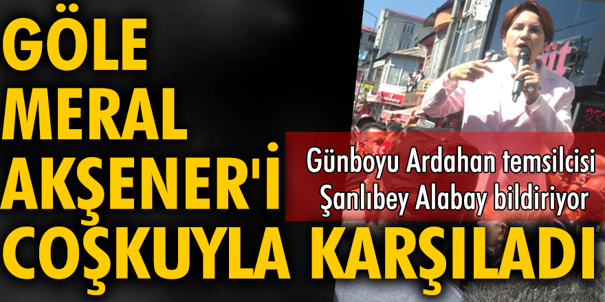 Göle, İYİ Parti Genel Başkanı Meral Akşener'i coşkuyla karşıladı