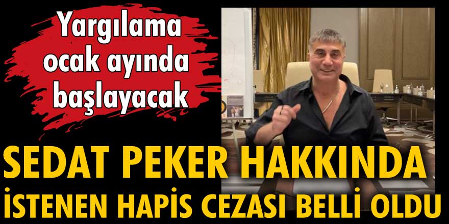 Sedat Peker'e, Erkam Yıldırım'a yönelik "hakaret" ve "iftira" suçundan dava