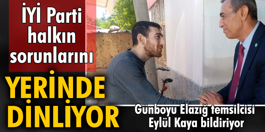 İYİ Parti halkın sorunlarını yerinde dinliyor