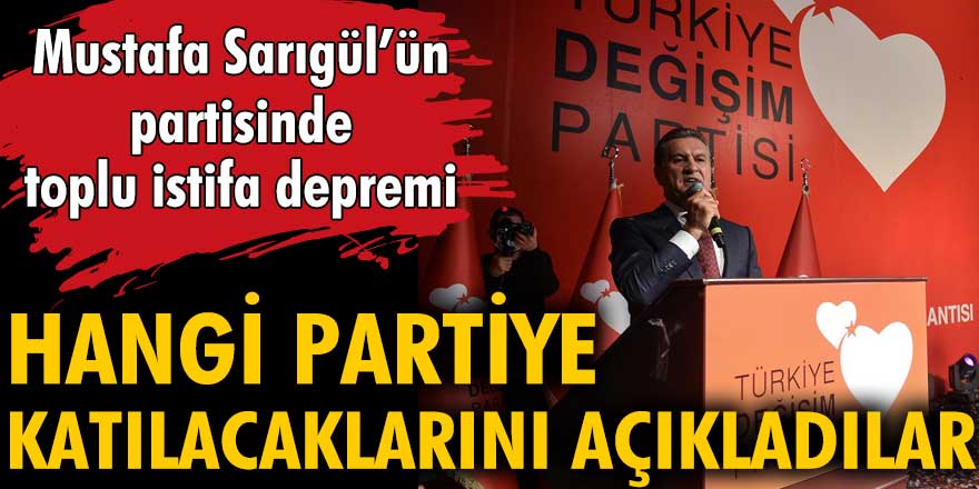 Mustafa Sarıgül'ün partisinde toplu istifa depremi! Hangi partiye katılacaklarını açıkladılar