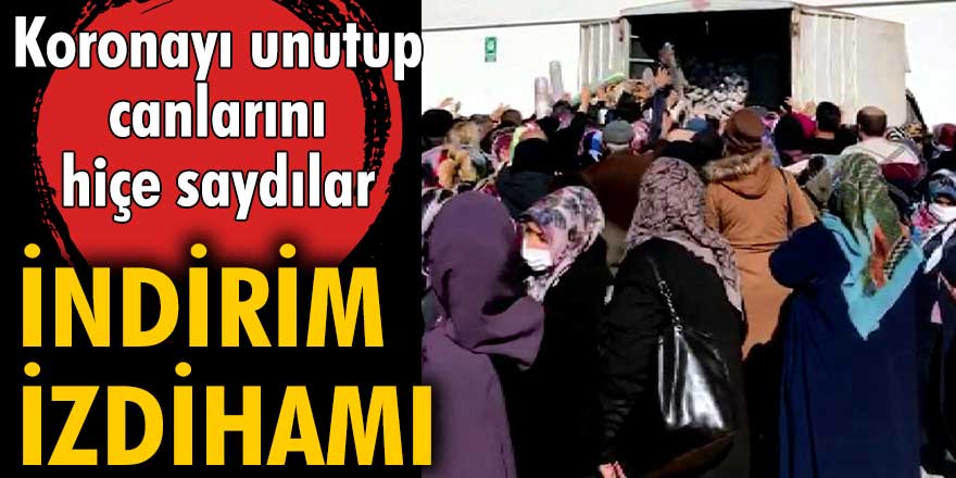 İndirim izdihamı! Koronayı unutup canlarını hiçe saydılar