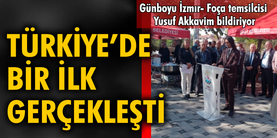 Türkiye'de bir ilk...