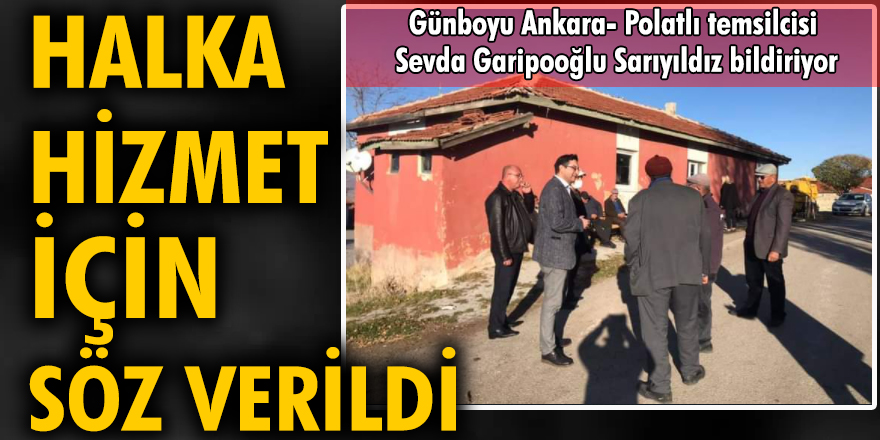 Halka hizmet için söz verildi