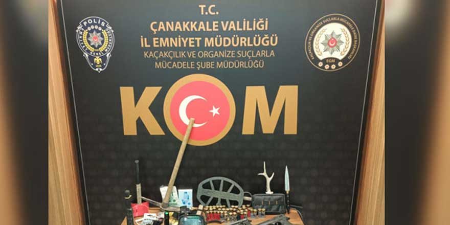 Çanakkale'de tarihi eser kaçakçılığı operasyonu: 3 gözaltı