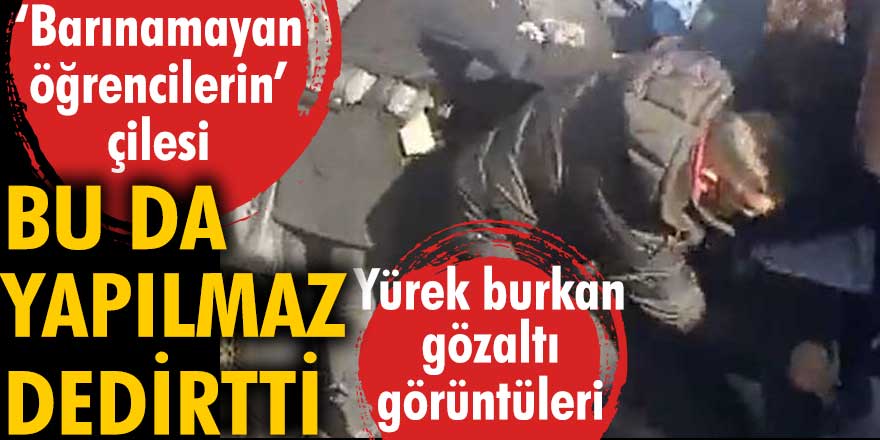 Barınamayan gençlerin Ankara'daki eylemine polis engeli