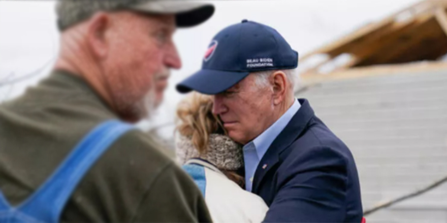 Biden yaraları sarmak için o kasabaya gitti