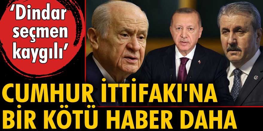Cumhur İttifakı'na kötü haber! Dindar seçmen kaygılı
