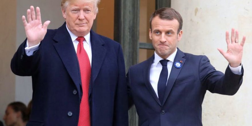 Trump Macron toplantısında İran tartışması