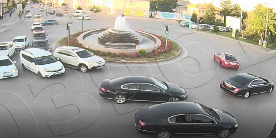 Valinin makam aracı yanında drift atan sürücüye ceza!