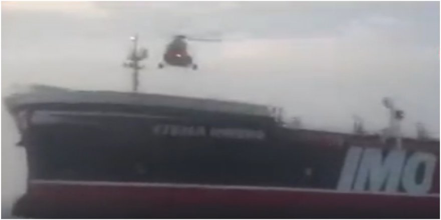 İran'ın İngiliz gemisine müdahale anı...