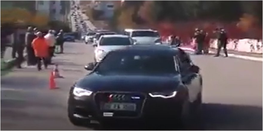 Menzil Şeyhi'nin konvoyu Erdoğan'a taş çıkardı