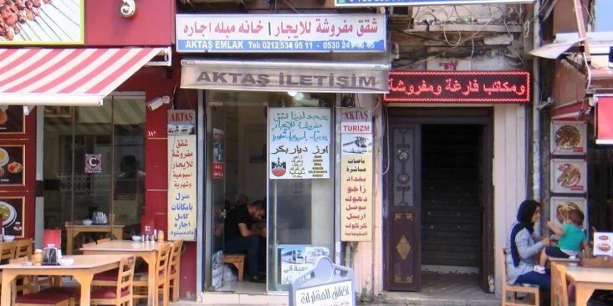 Aksaray'da her yer Arapça tabela!