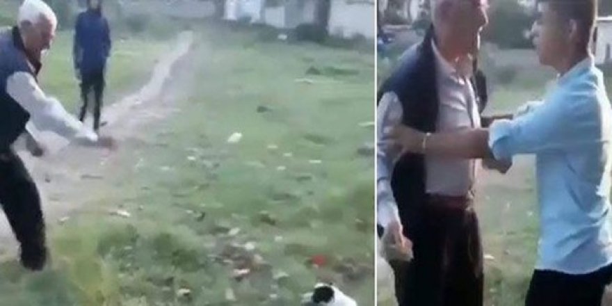 Köpeğe eziyet eden adama çocuklar böyle engel oldu!