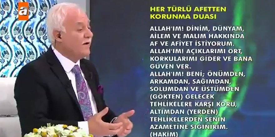 Nihat Hatipoğlu'nun depremden korunma duası çok konuşuldu