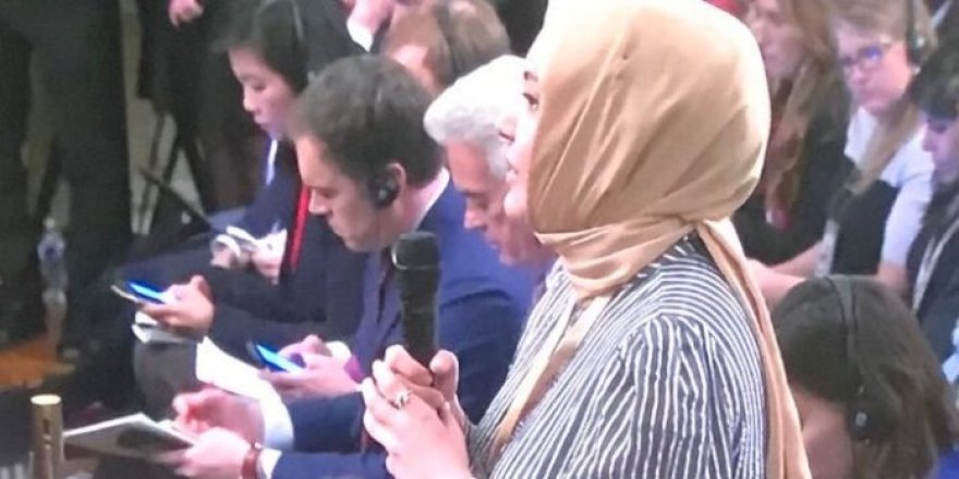 Trump'tan toplantıya damga vuran Hilal Kaplan çıkışı!