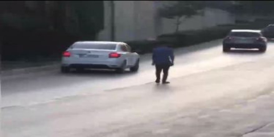 Trafikte şoke eden görüntü!