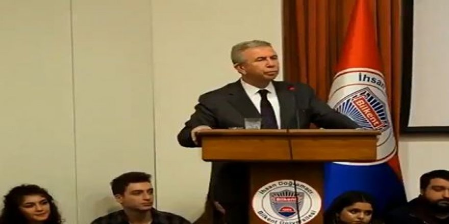 Bilkent Üniversitesi'nde Mansur Yavaş böyle alkışlandı!