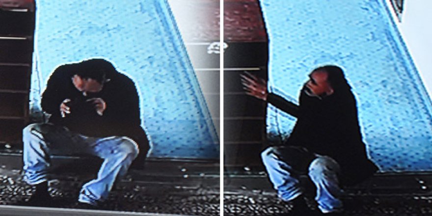 Camide ilginç görüntüler! Önce kokladı, sonra...