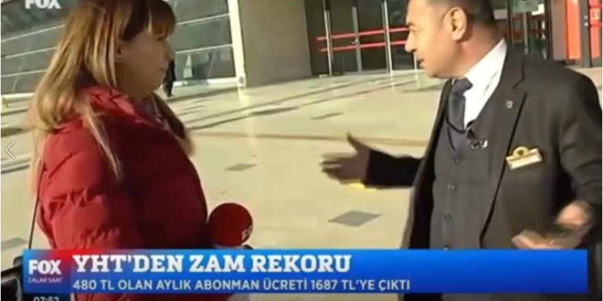 TCDD görevlisi zam haberi yapmak isteyen muhabiri böyle tersledi!