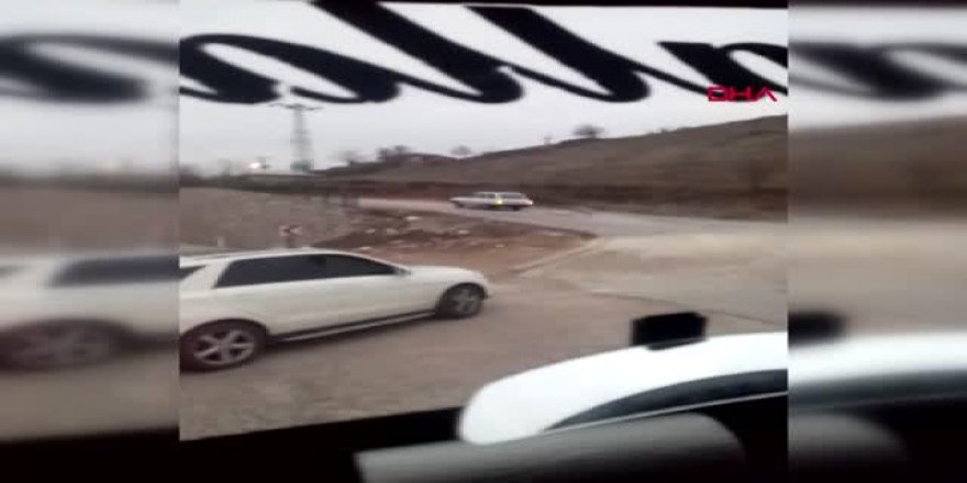 Zincire bağladığı köpeği otomobilinin peşinden koşturdu