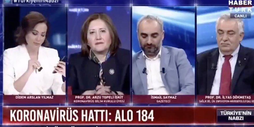 Didem Arslan, canlı yayında Korona virüs hattını aradı