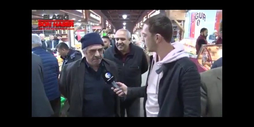 Elazığlı vatandaşın korona yorumu olay oldu